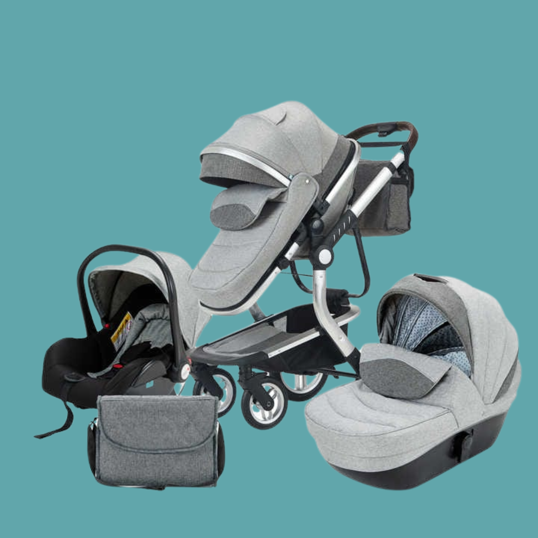 Poussette de luxe de haute qualité Poussette de bébé 3 en 1
