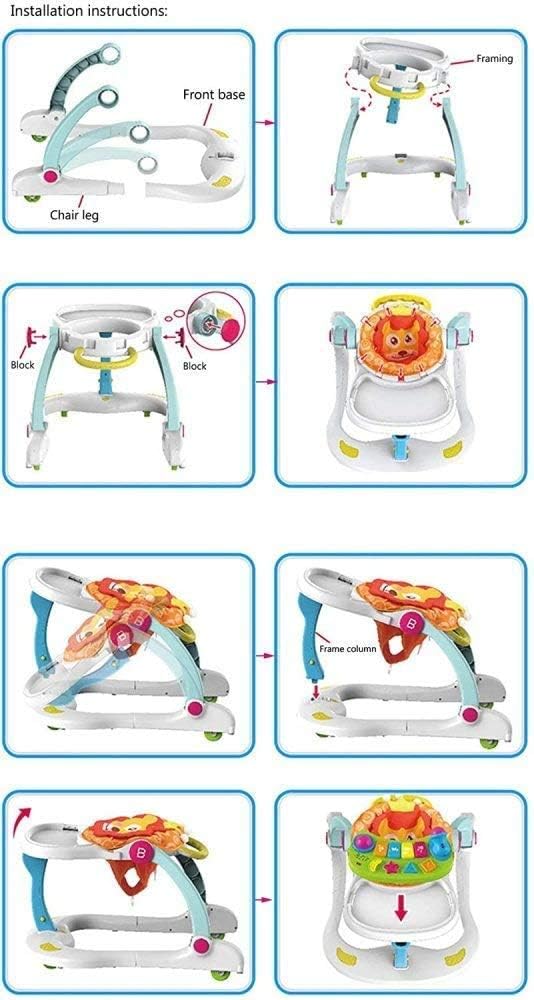 Trotteur en PE pour bébé, jouet musical,