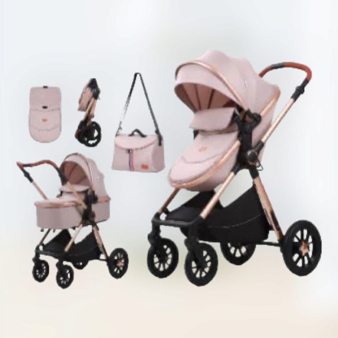 Poussette pliable 3 pièces