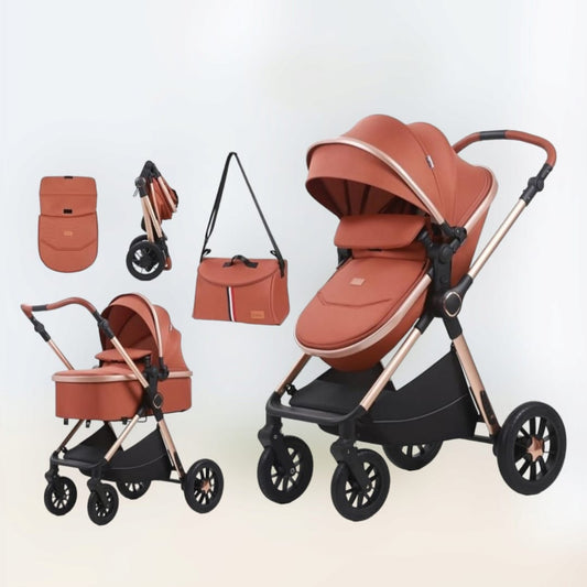 Poussette pliable 3 pièces