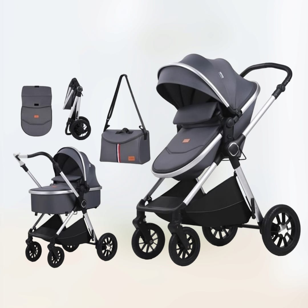Poussette pliable 3 pièces